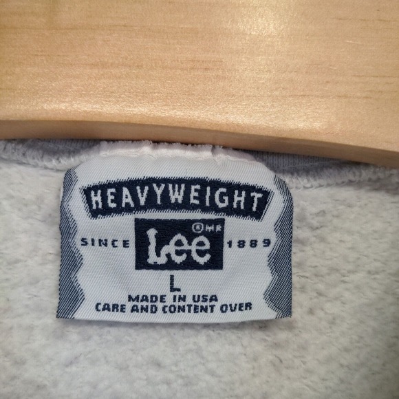 Lee Heavyweight Men's Sweatshirt Gray Large IASP School Psychologists Vintage - Picture 10 of 14